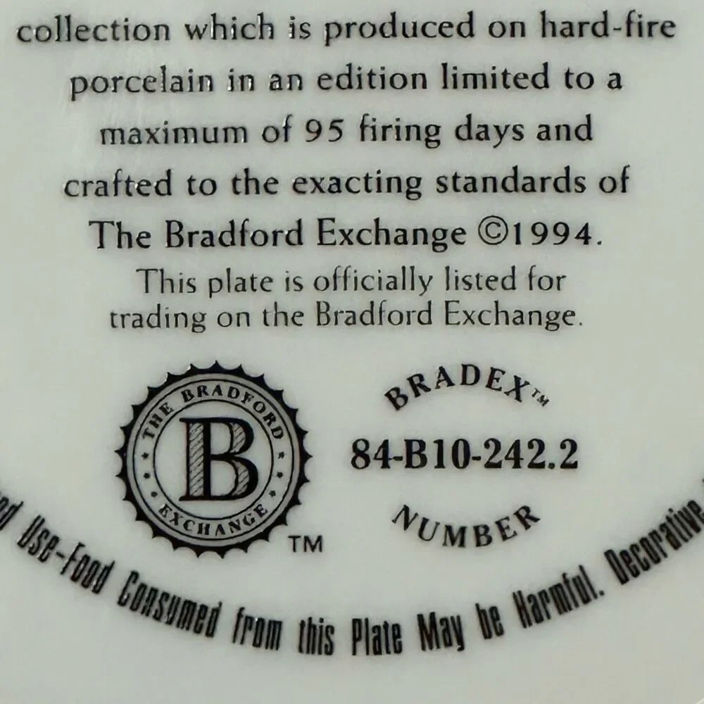 Vintage Bradford Exchange “Playmates” by Jim Daly 1992